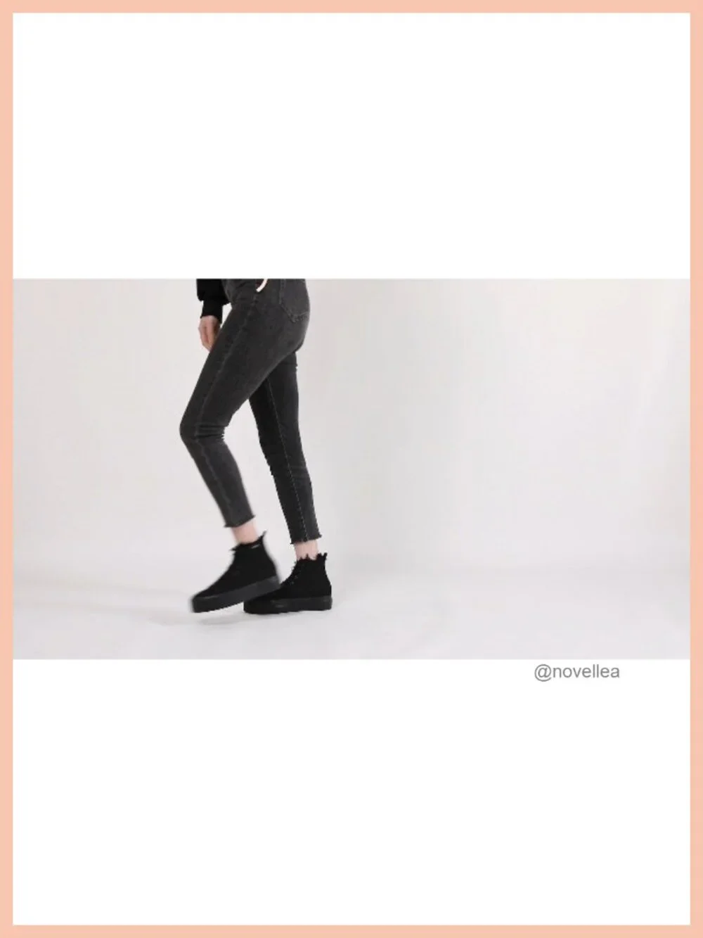 High Top Platform Sneakers Women Mid Calf Canvas Skate Shoes